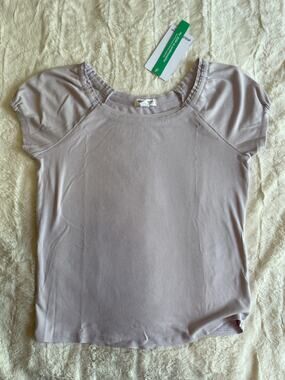 Girls Stitch & pine ribbed knit lilac Purple Top XL 14-16